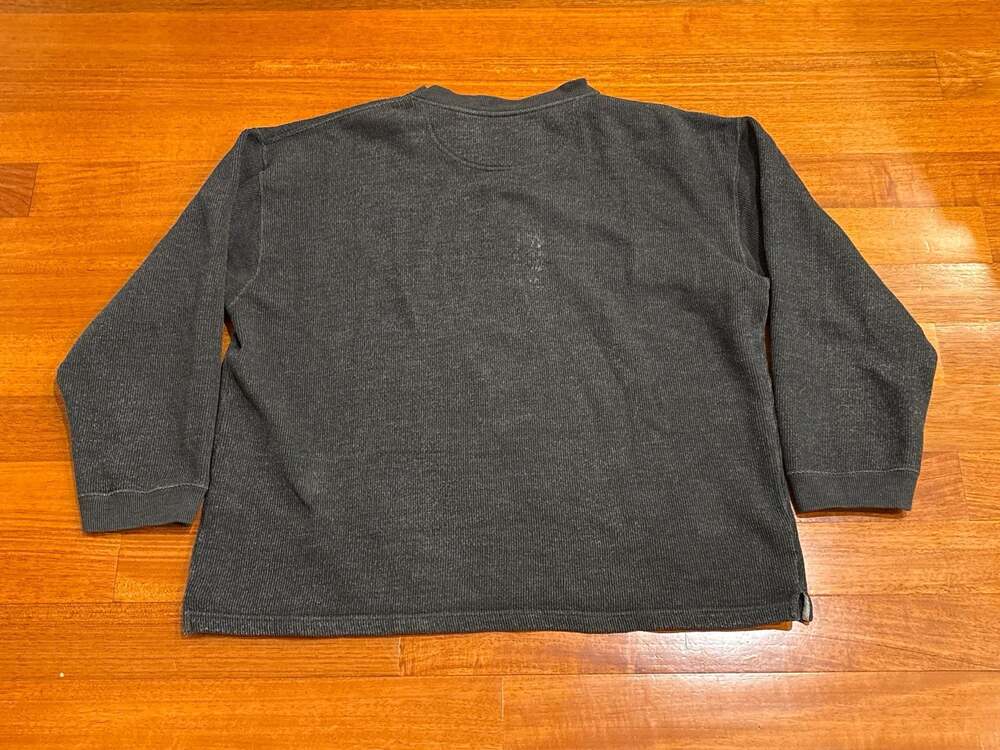 Vintage Pro Edge Chevrolet Racing Embroidered Waffle Knit Henley Long Sleeve XL - Picture 7 of 7